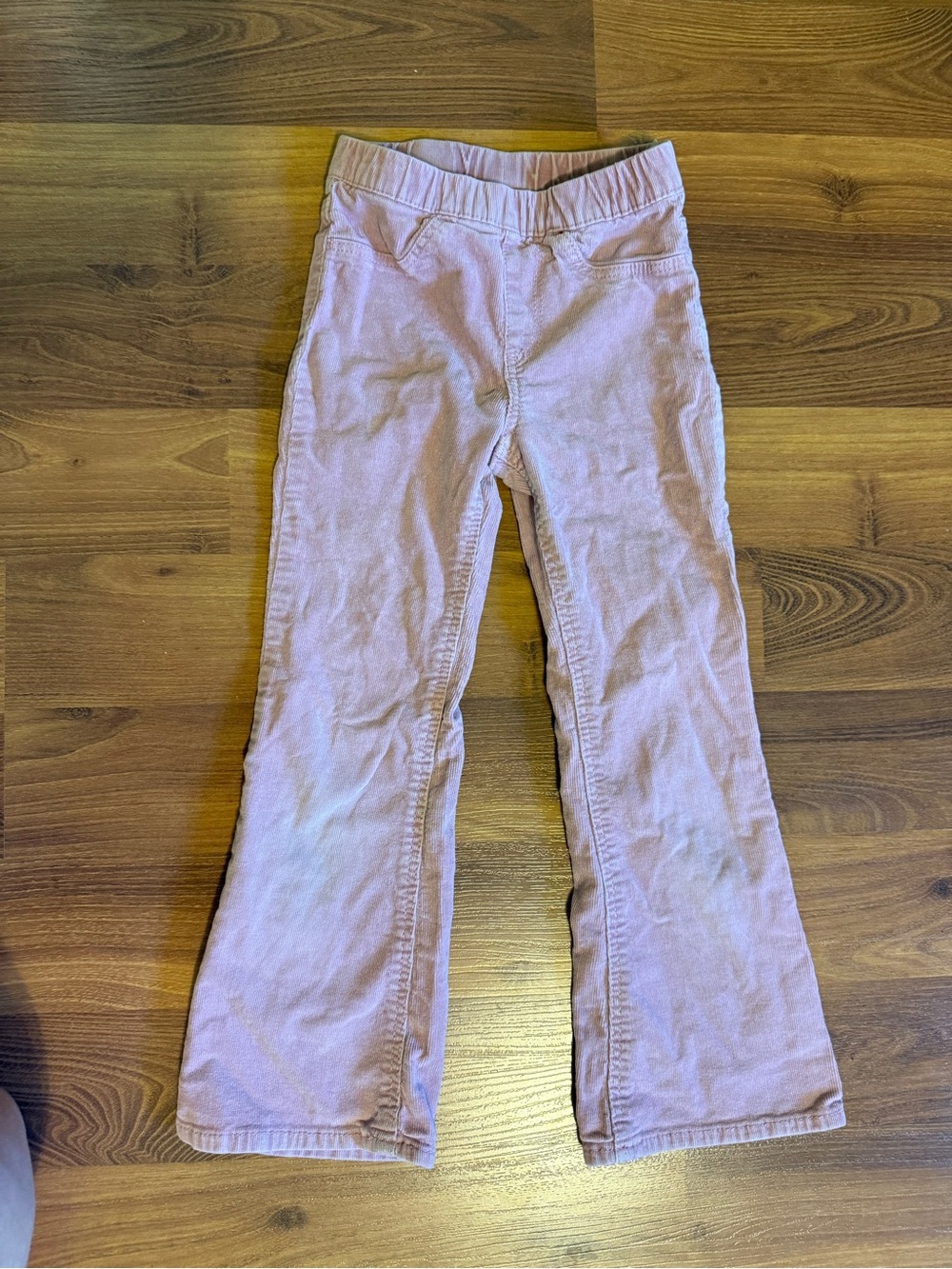 H&M Light Pink Corduroy Flare Jeans